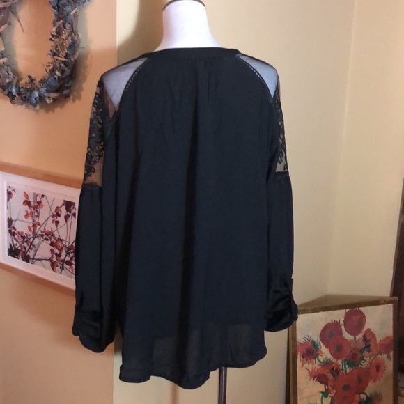 Romantic Boutique Size X-Large Embroidered Netting Tie-Neck WitchyCore $170 NEW - Picture 5 of 15